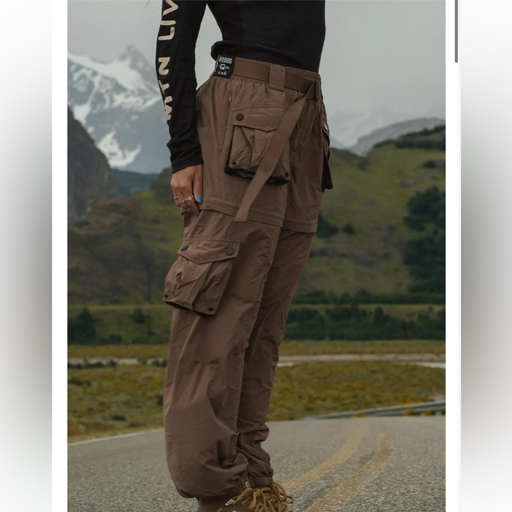 Notice the Reckless walnut zip pants brown
